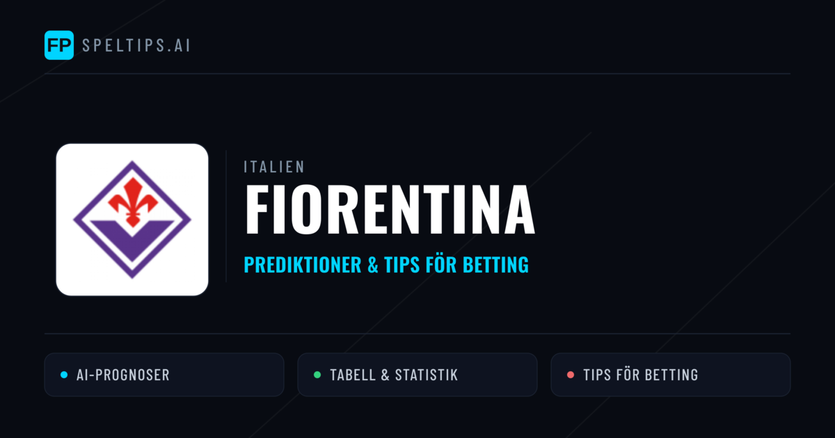 Fiorentina Prognoser & Statistik