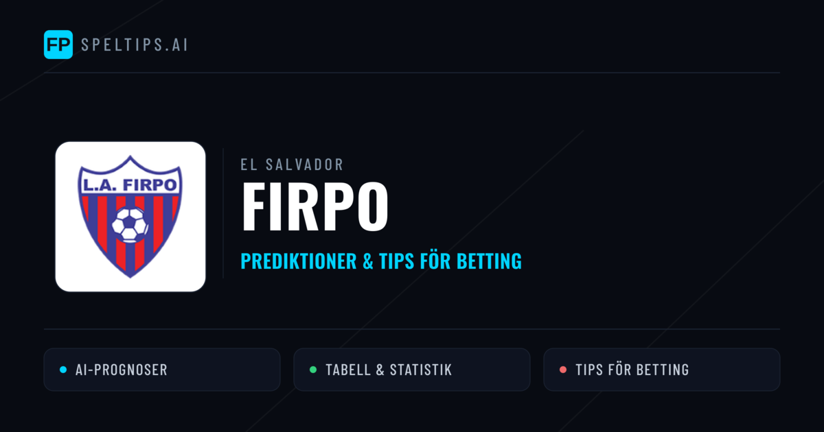 Firpo Prognoser & Statistik