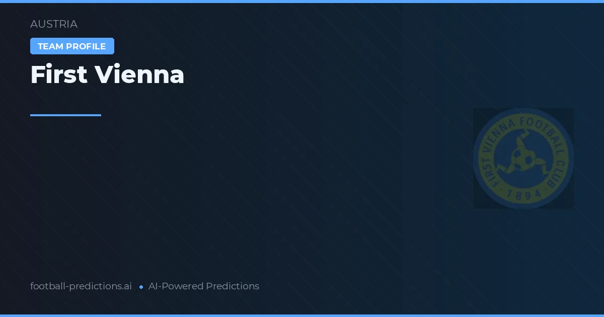First Vienna Prognoser & Statistik