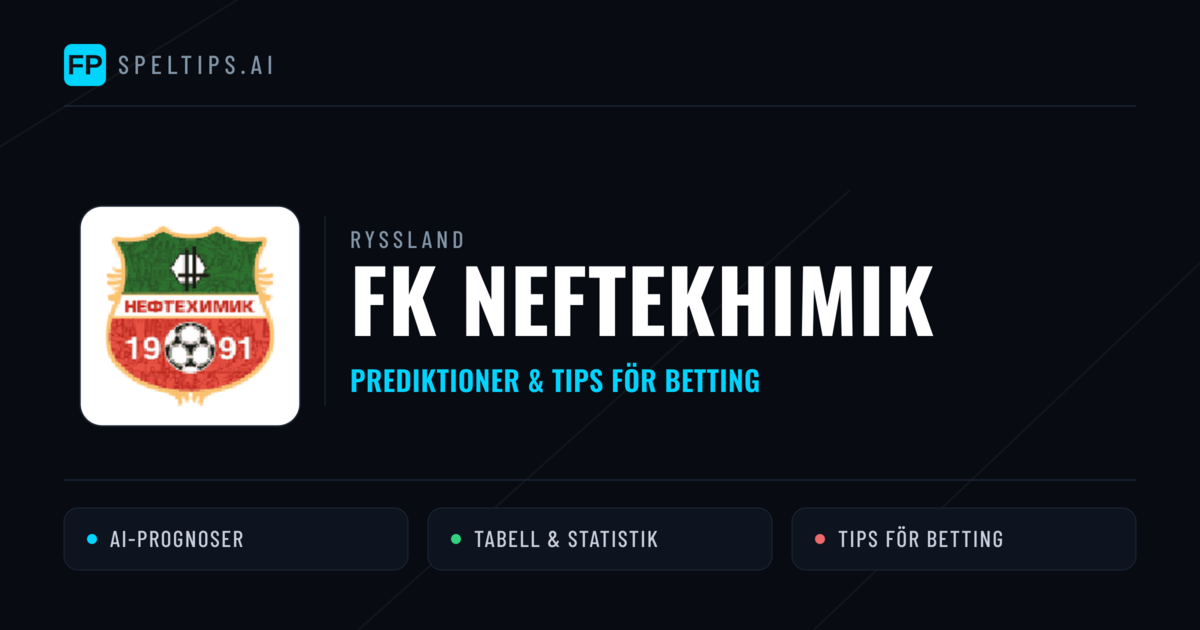 FK Neftekhimik Prognoser & Statistik