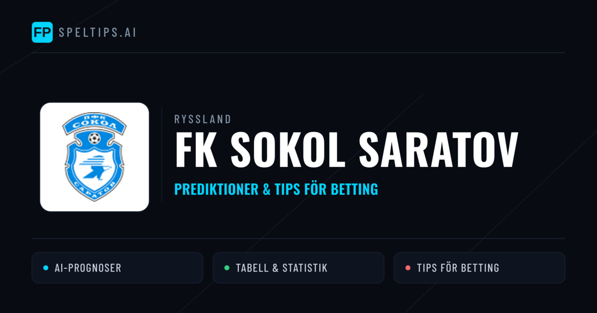 FK Sokol Saratov Prognoser & Statistik