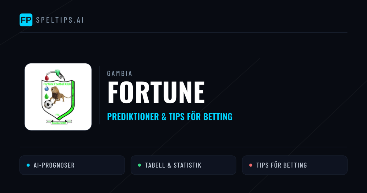 Fortune Prognoser & Statistik