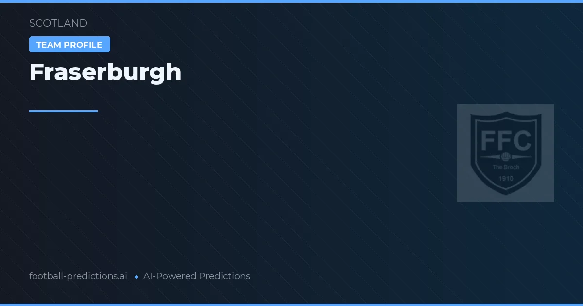 Fraserburgh Prognoser & Statistik