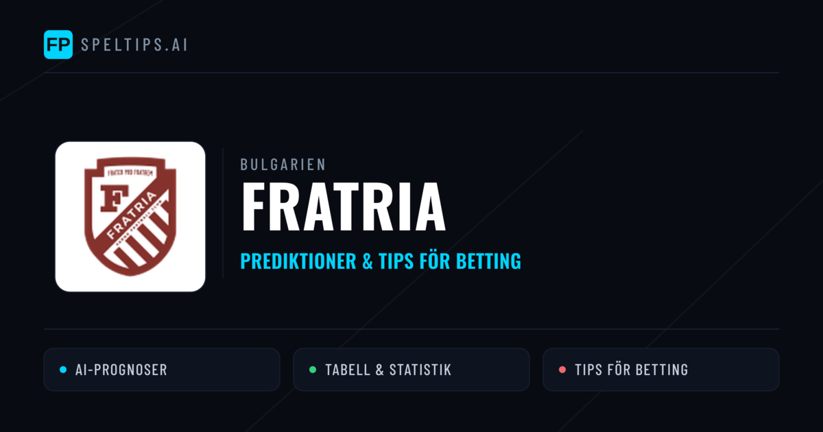 Fratria Prognoser & Statistik