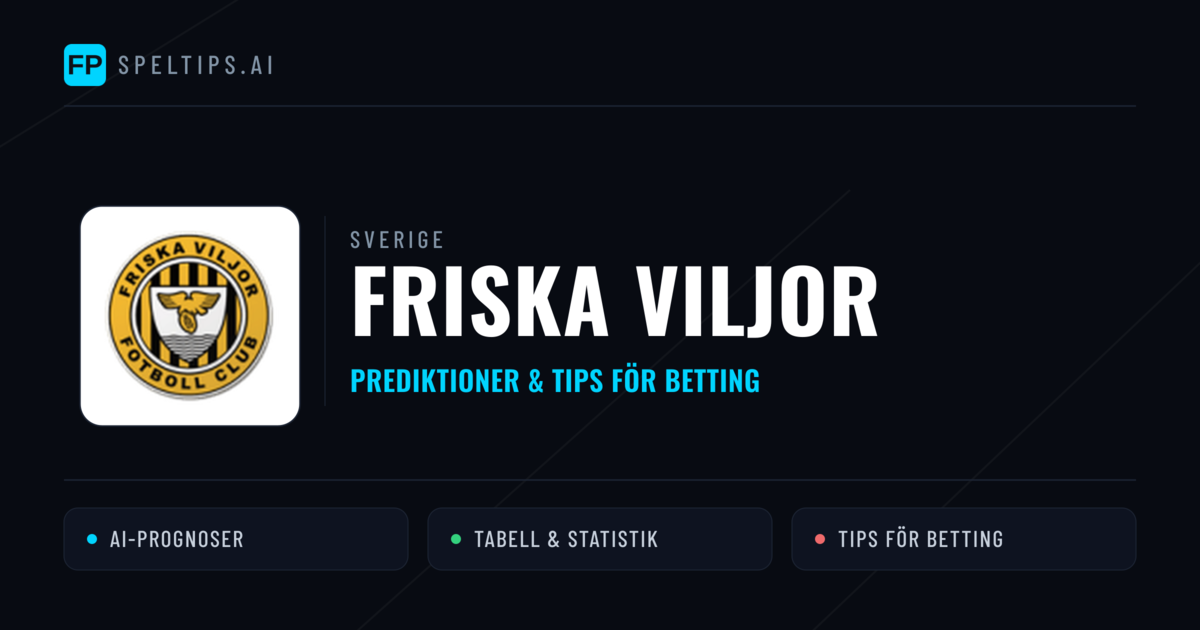 Friska Viljor Prognoser & Statistik