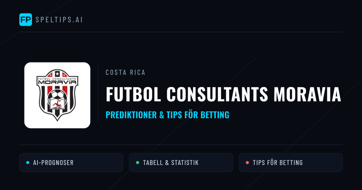 Futbol Consultants Moravia Prognoser & Statistik