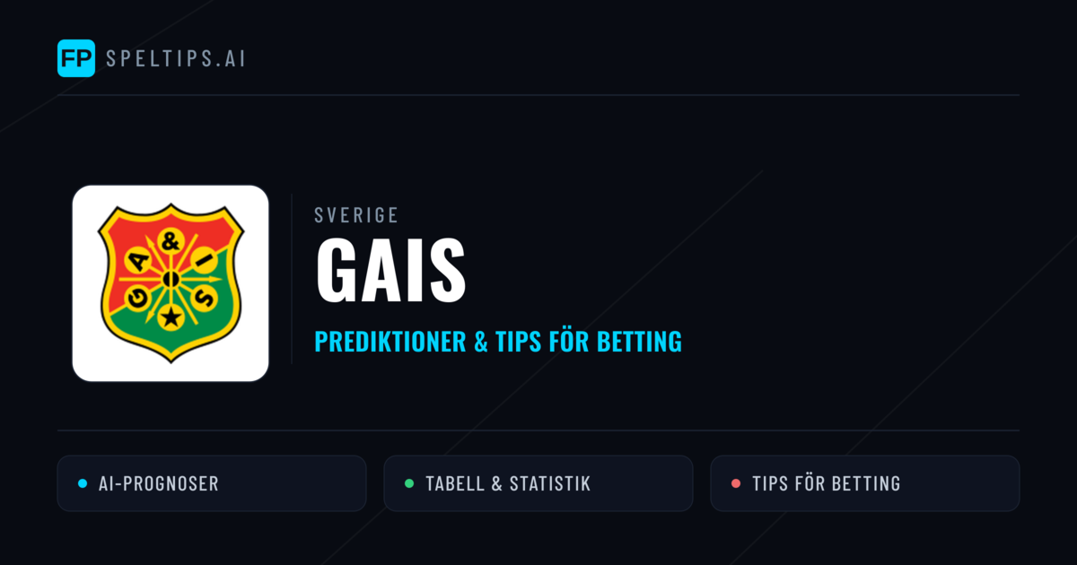 Gais Prognoser & Statistik