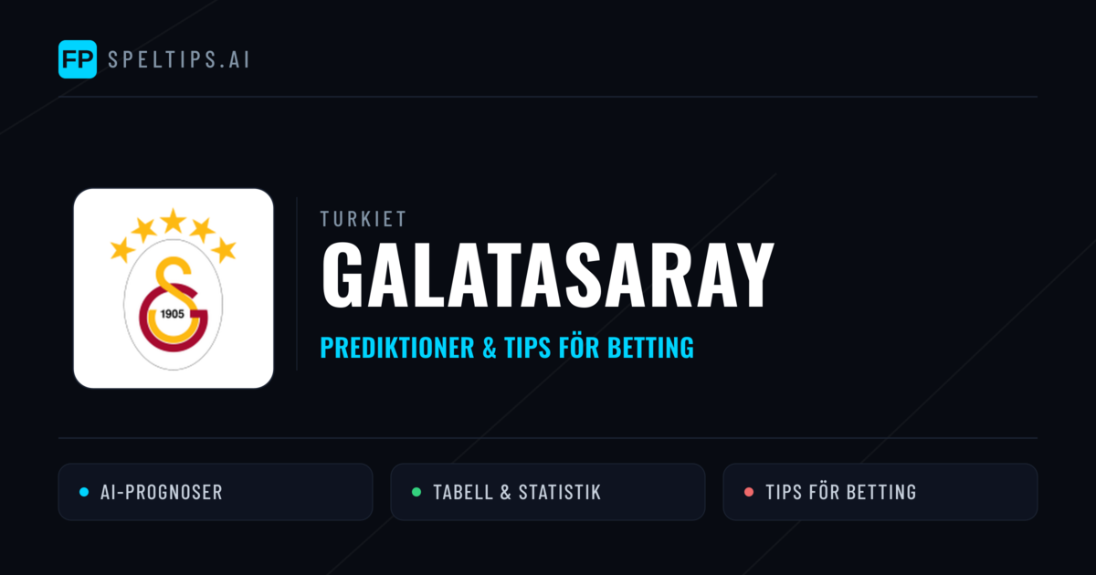 Galatasaray Prognoser & Statistik