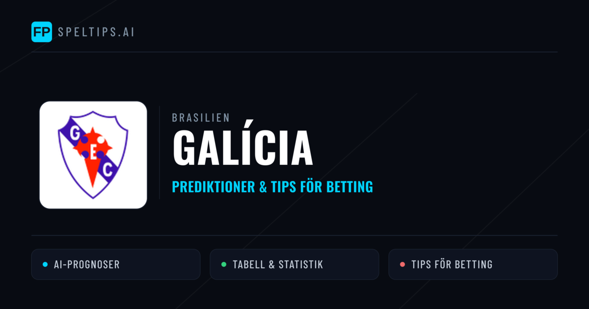 Galícia Prognoser & Statistik