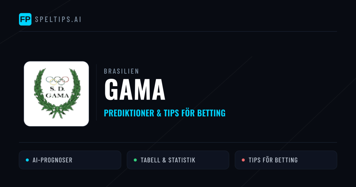 Gama Prognoser & Statistik