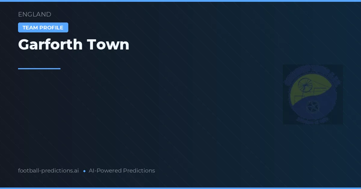 Garforth Town Prognoser & Statistik