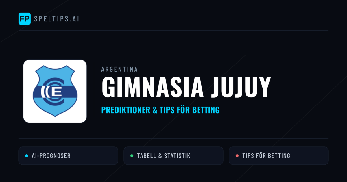 Gimnasia Jujuy Prognoser & Statistik