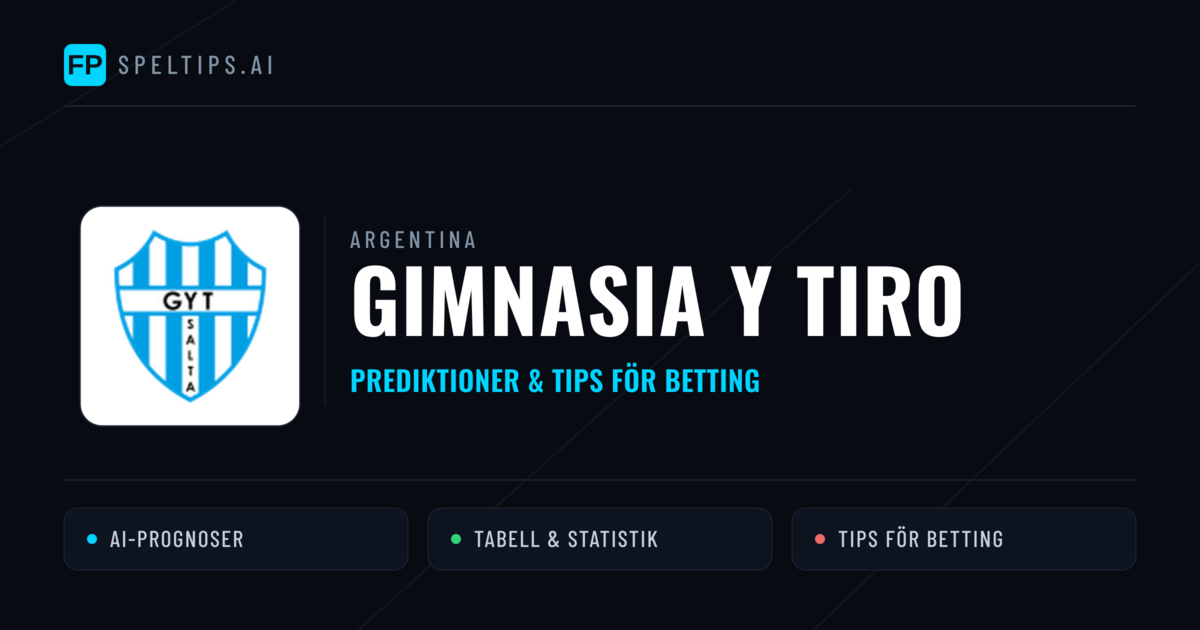 Gimnasia y Tiro Prognoser & Statistik