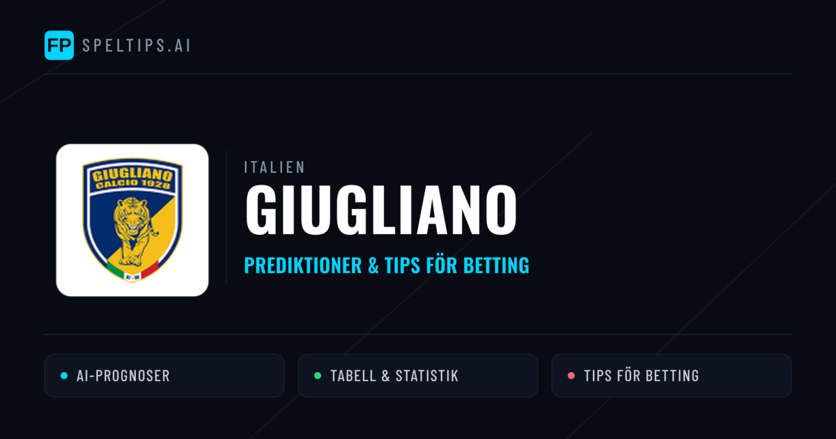 Giugliano Prognoser & Statistik
