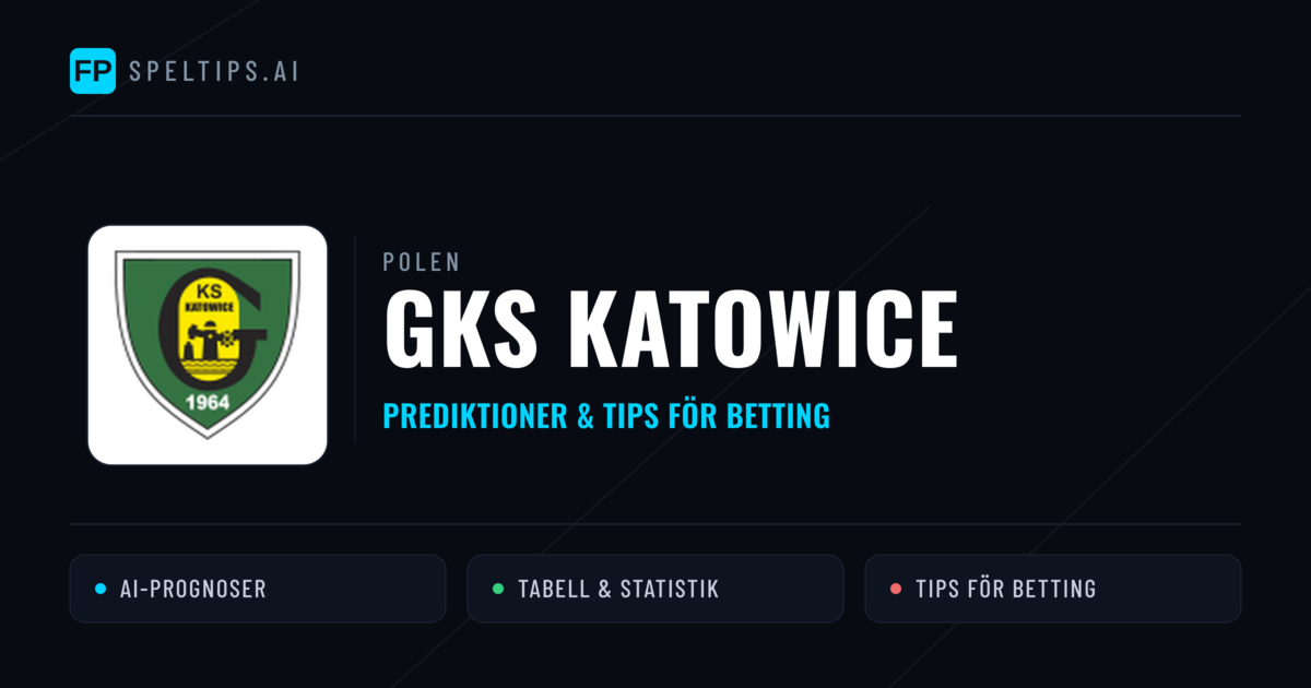 GKS Katowice Prognoser & Statistik