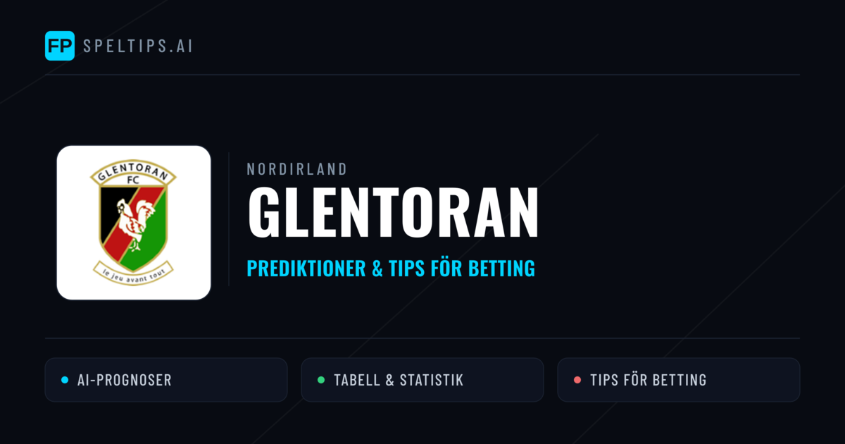 Glentoran Prognoser & Statistik