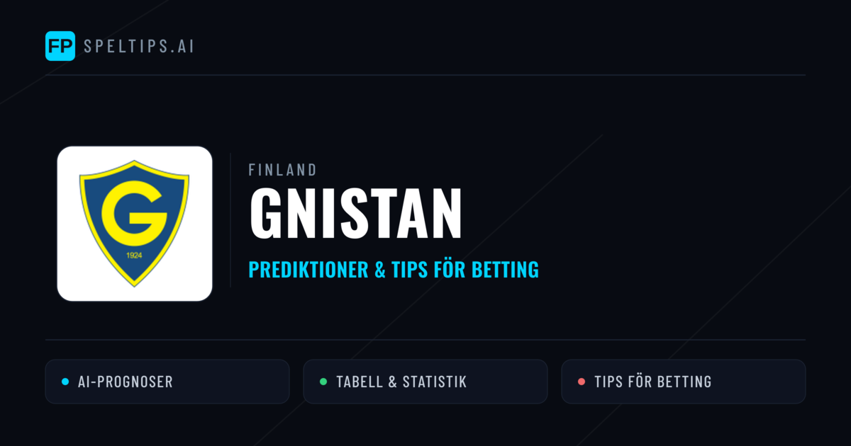 Gnistan Prognoser & Statistik