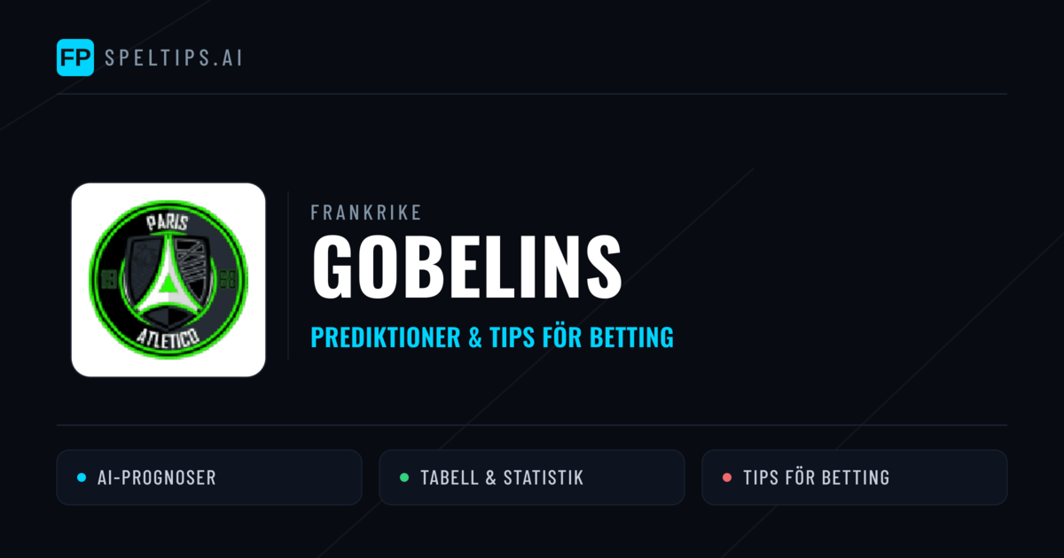 Gobelins Prognoser & Statistik