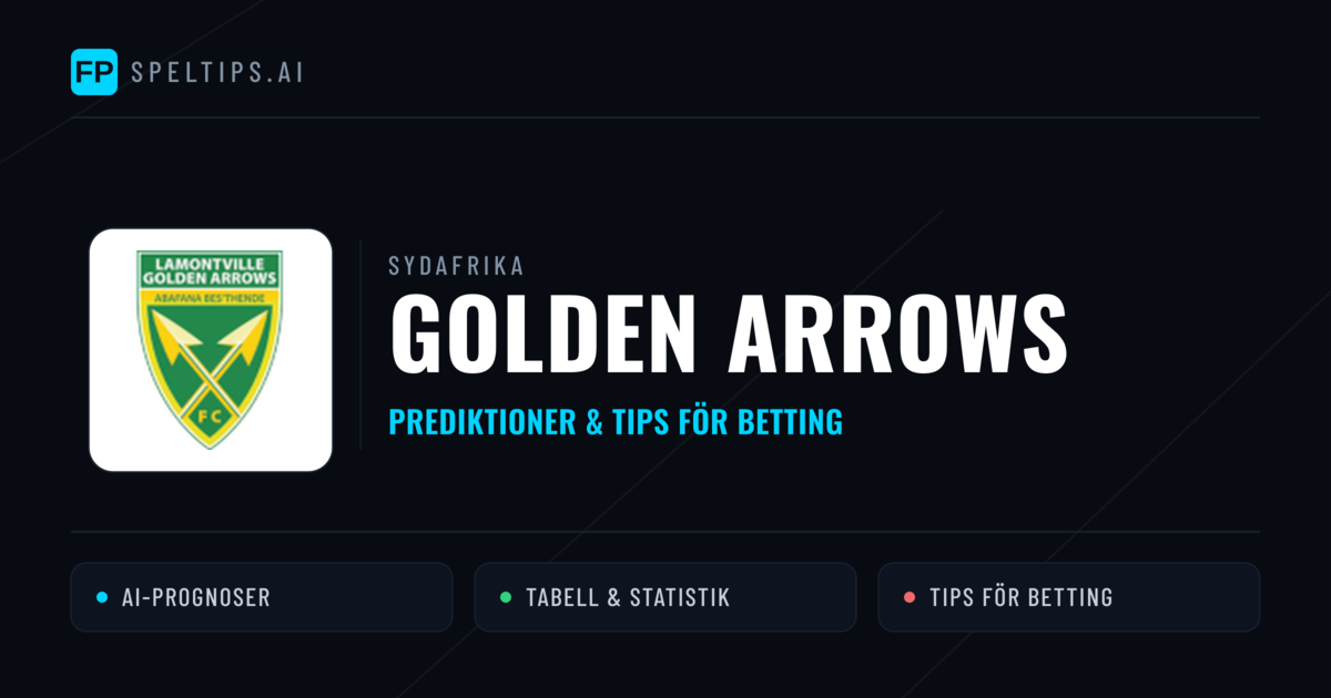 Golden Arrows Prognoser & Statistik