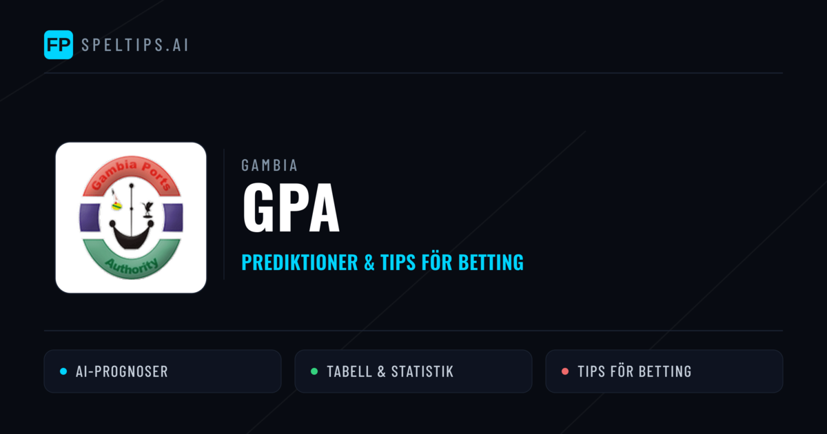 GPA Prognoser & Statistik