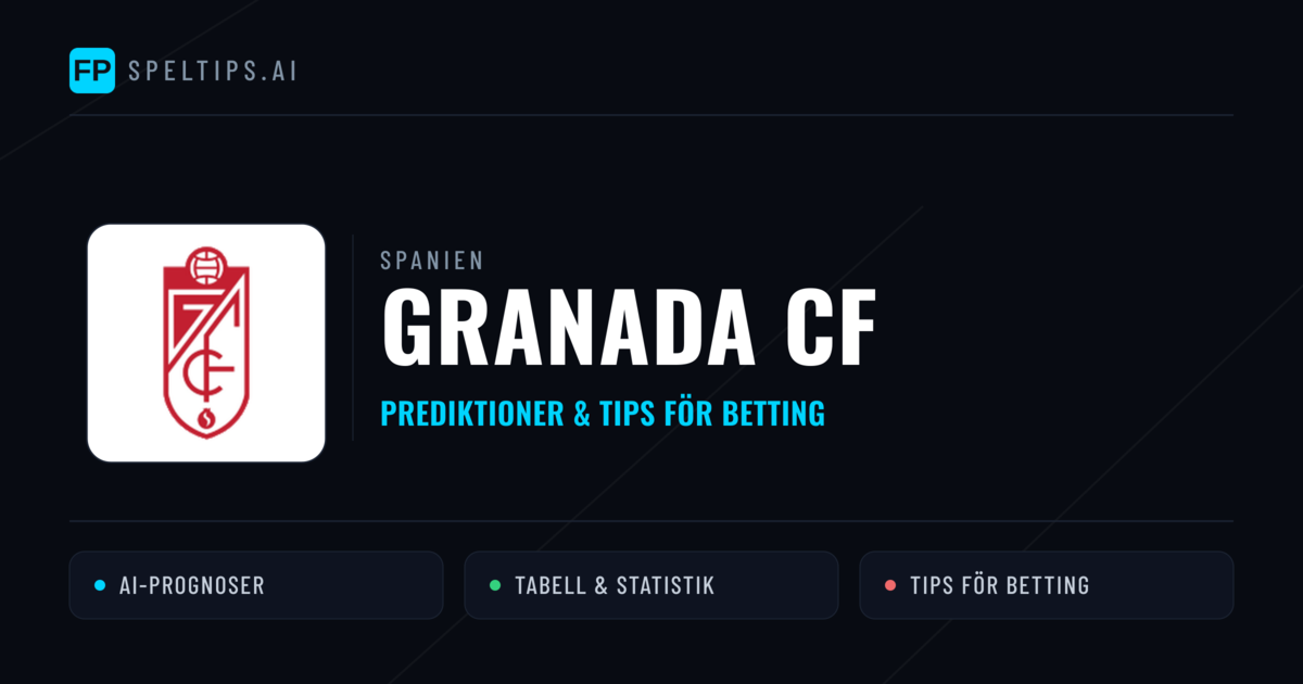 Granada CF Prognoser & Statistik