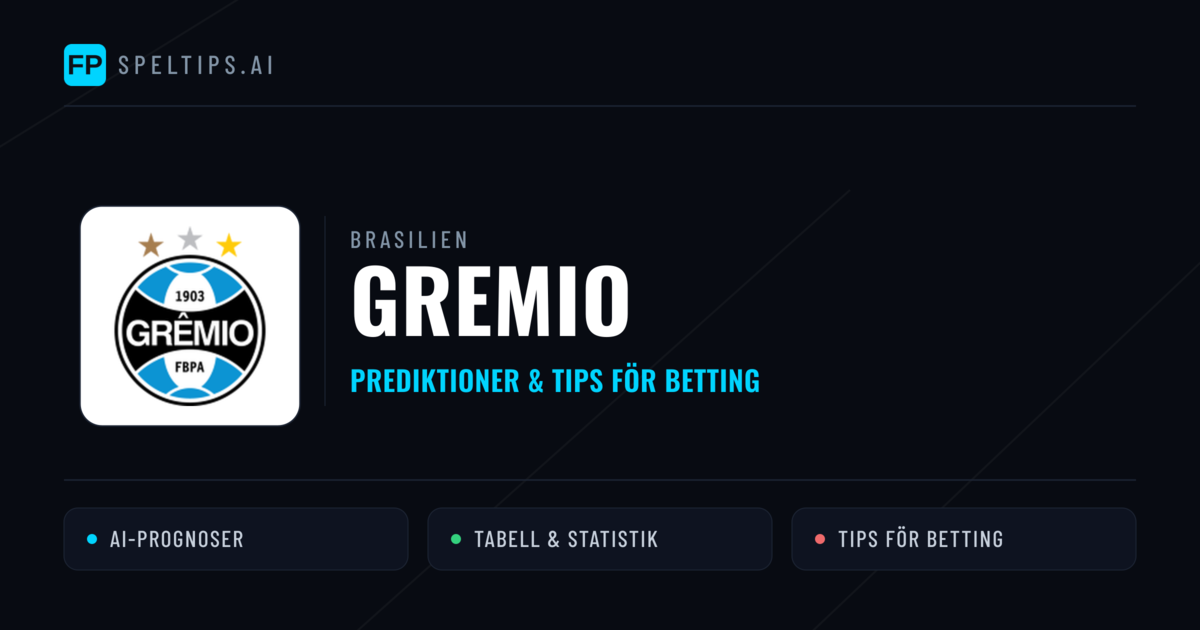 Gremio Prognoser & Statistik