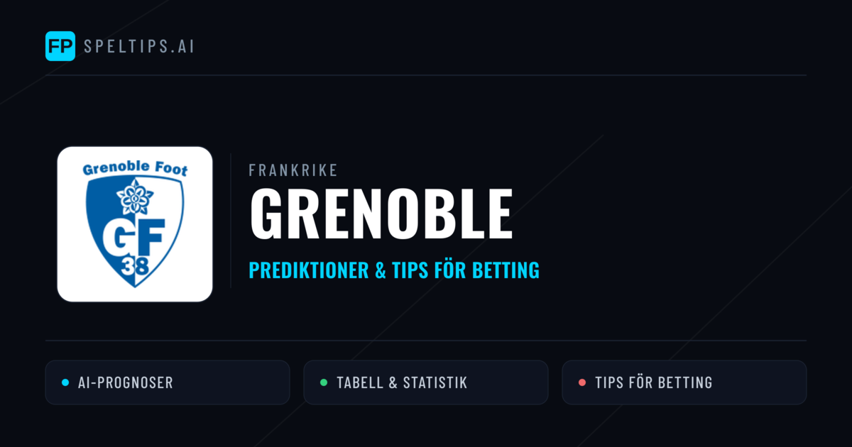 Grenoble Prognoser & Statistik