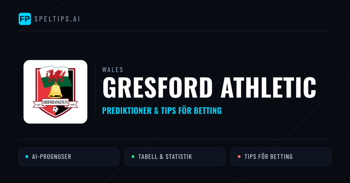 Gresford Athletic Prognoser & Statistik