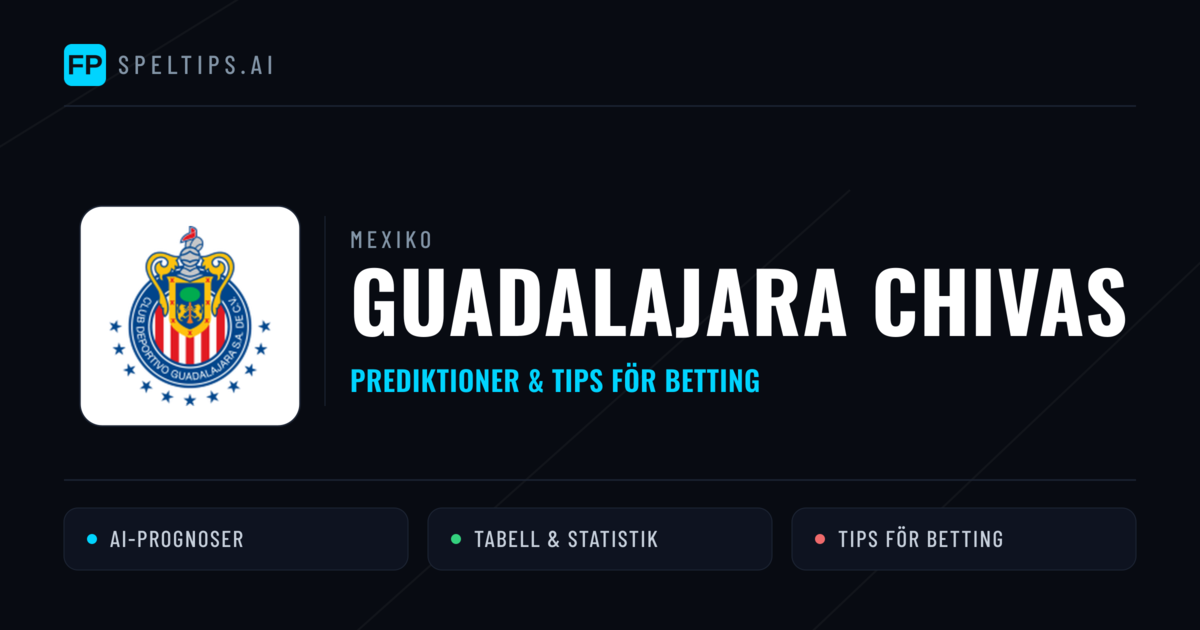 Guadalajara Chivas Prognoser & Statistik