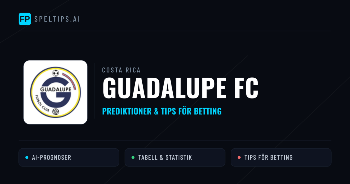 Guadalupe FC Prognoser & Statistik