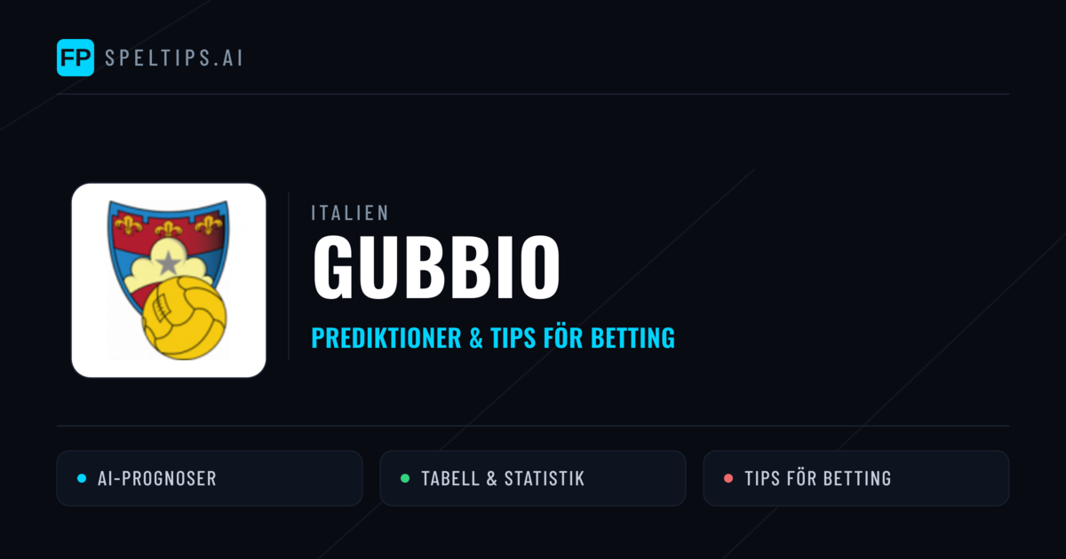 Gubbio Prognoser & Statistik