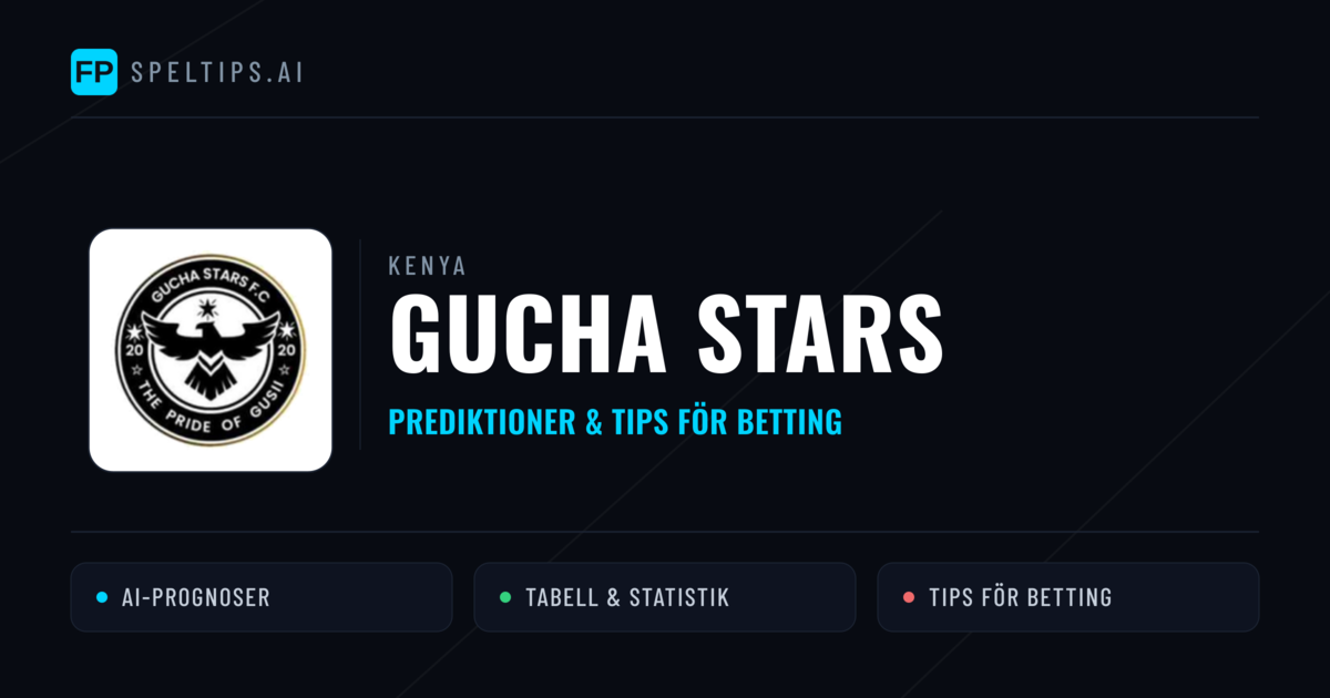 Gucha Stars Prognoser & Statistik