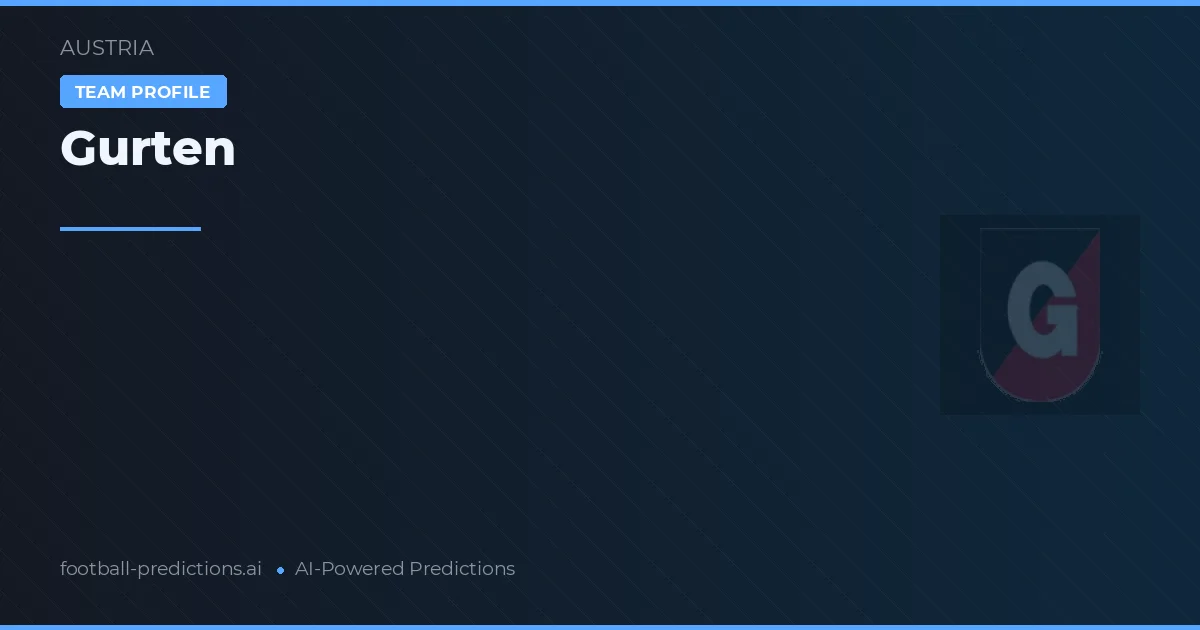Gurten Prognoser & Statistik