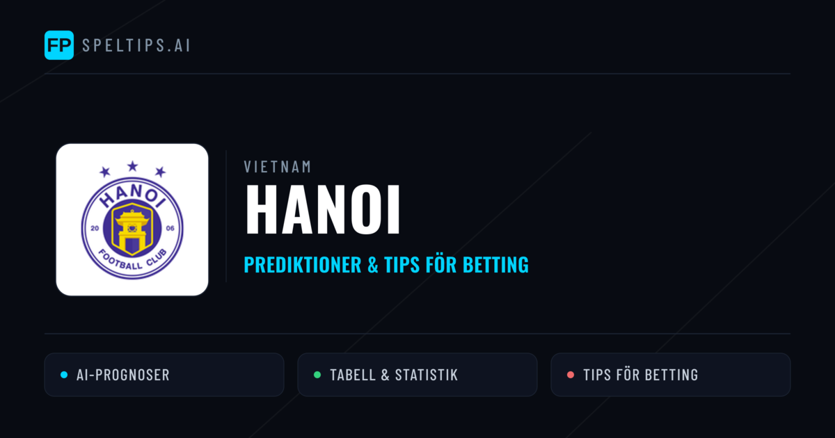 Hanoi Prognoser & Statistik