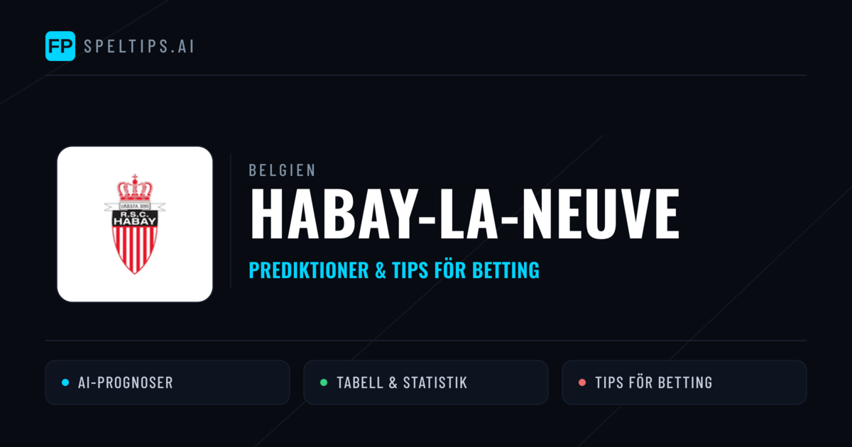Habay-la-Neuve Prognoser & Statistik
