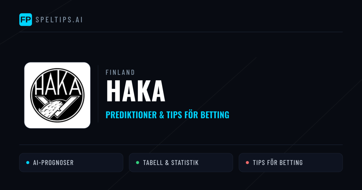Haka Prognoser & Statistik