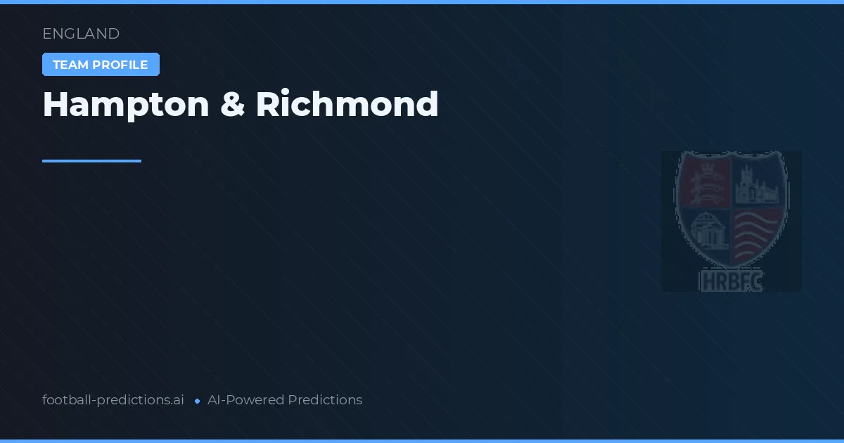 Hampton & Richmond Prognoser & Statistik