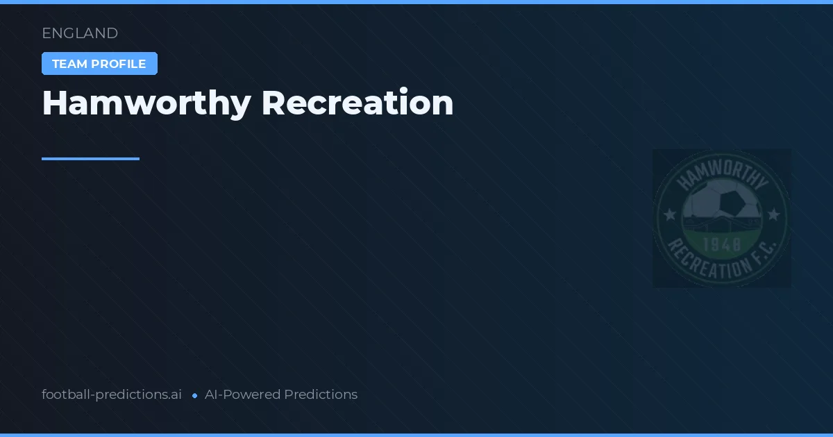 Hamworthy Recreation Prognoser & Statistik