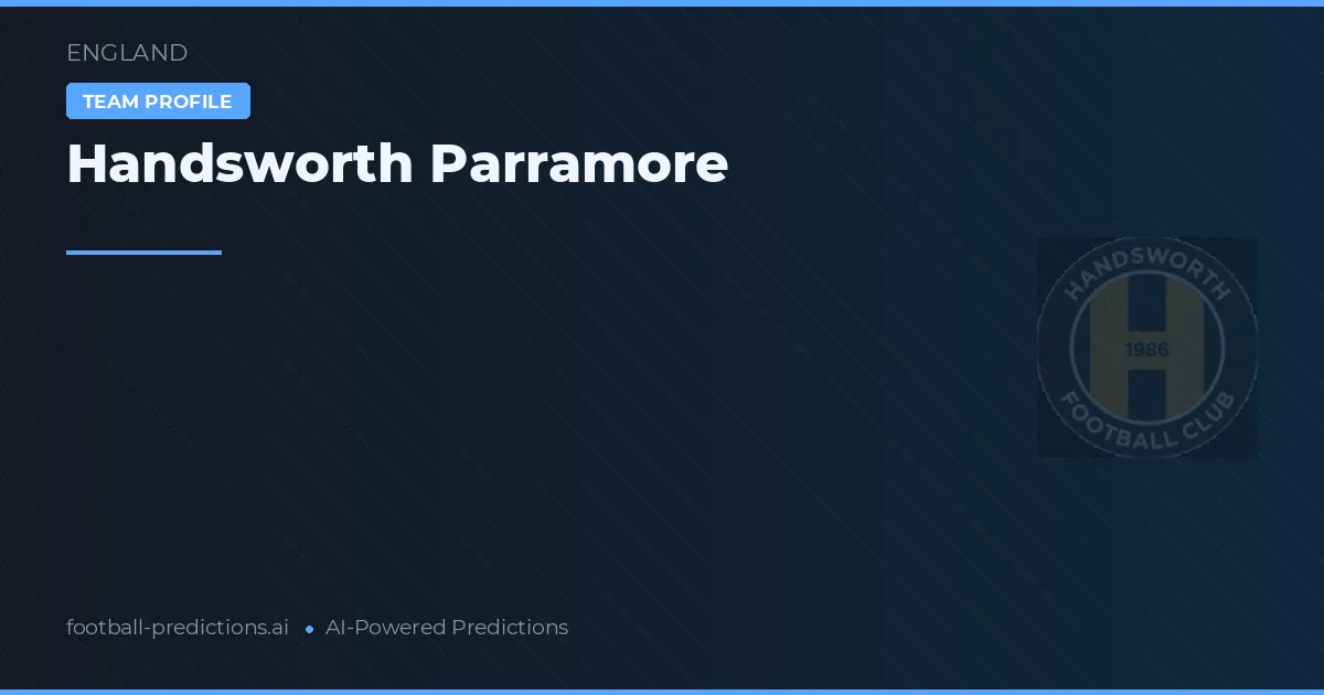 Handsworth Parramore Prognoser & Statistik