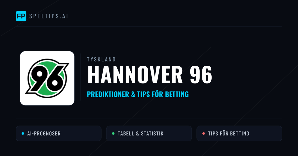 Hannover 96 Prognoser & Statistik