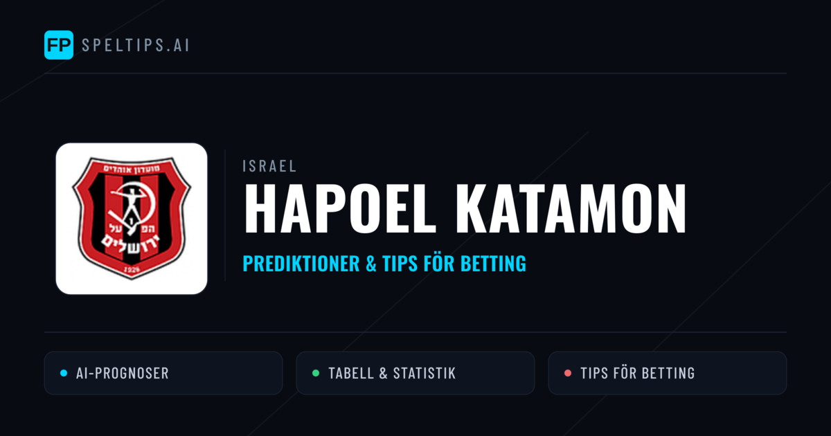 Hapoel Katamon Prognoser & Statistik