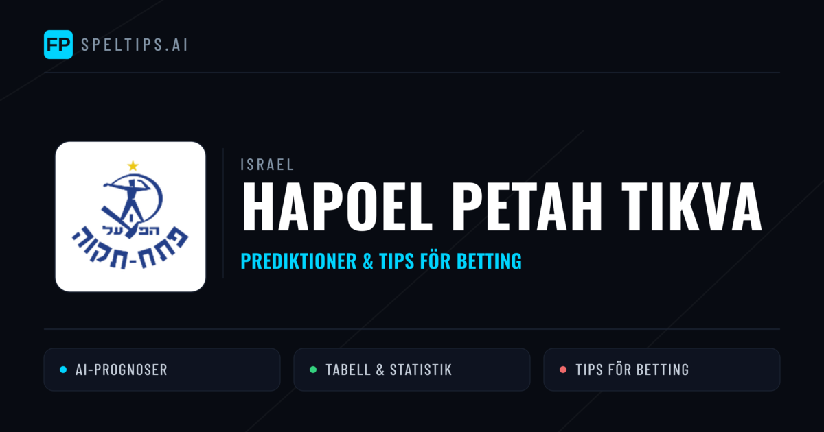 Hapoel Petah Tikva Prognoser & Statistik
