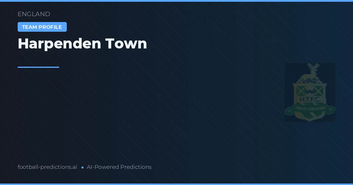 Harpenden Town Prognoser & Statistik