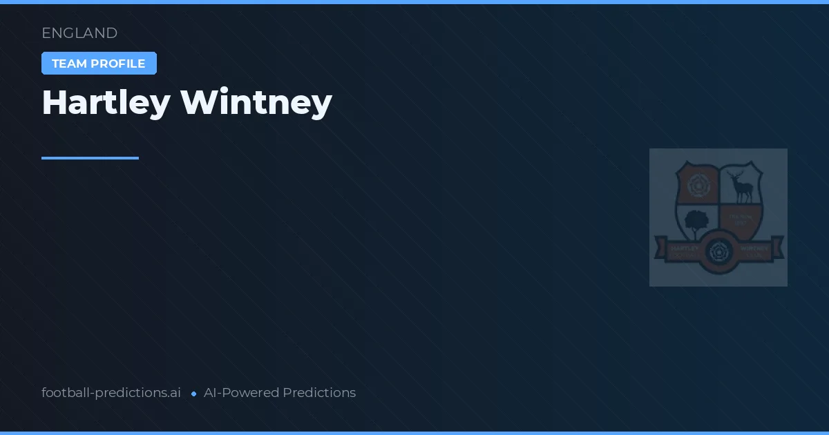 Hartley Wintney Prognoser & Statistik