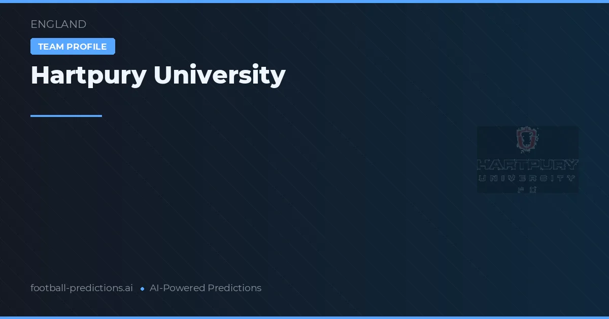 Hartpury University Prognoser & Statistik