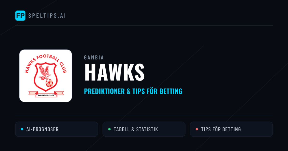 Hawks Prognoser & Statistik