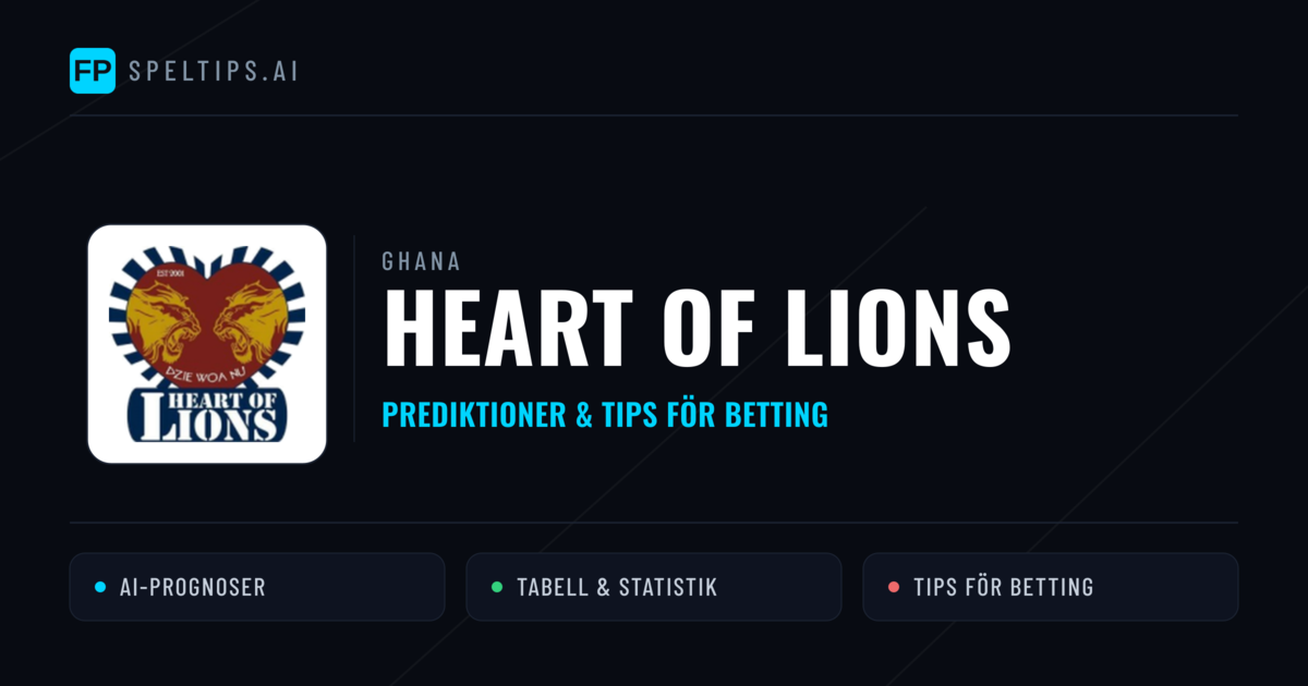 Heart of Lions Prognoser & Statistik