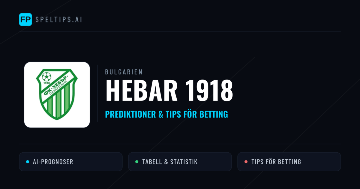 Hebar 1918 Prognoser & Statistik