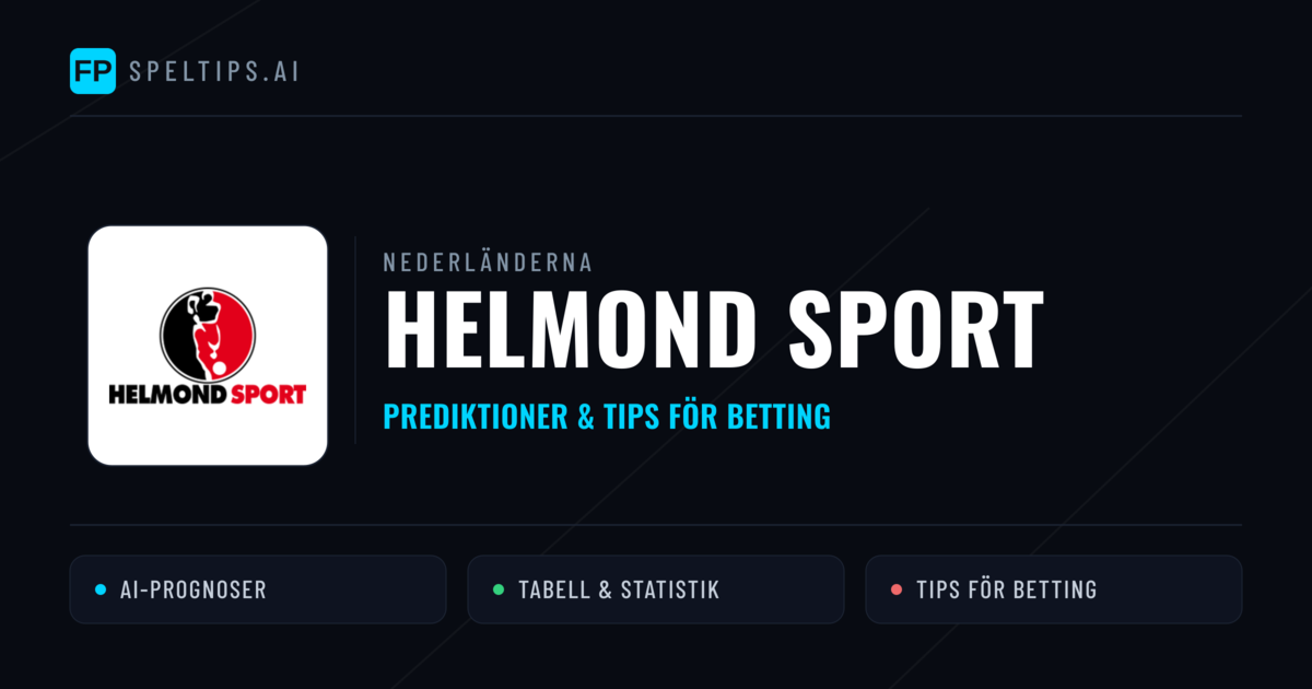 Helmond Sport Prognoser & Statistik
