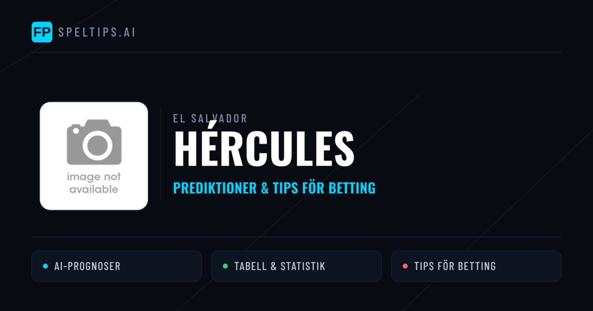 Hércules Prognoser & Statistik